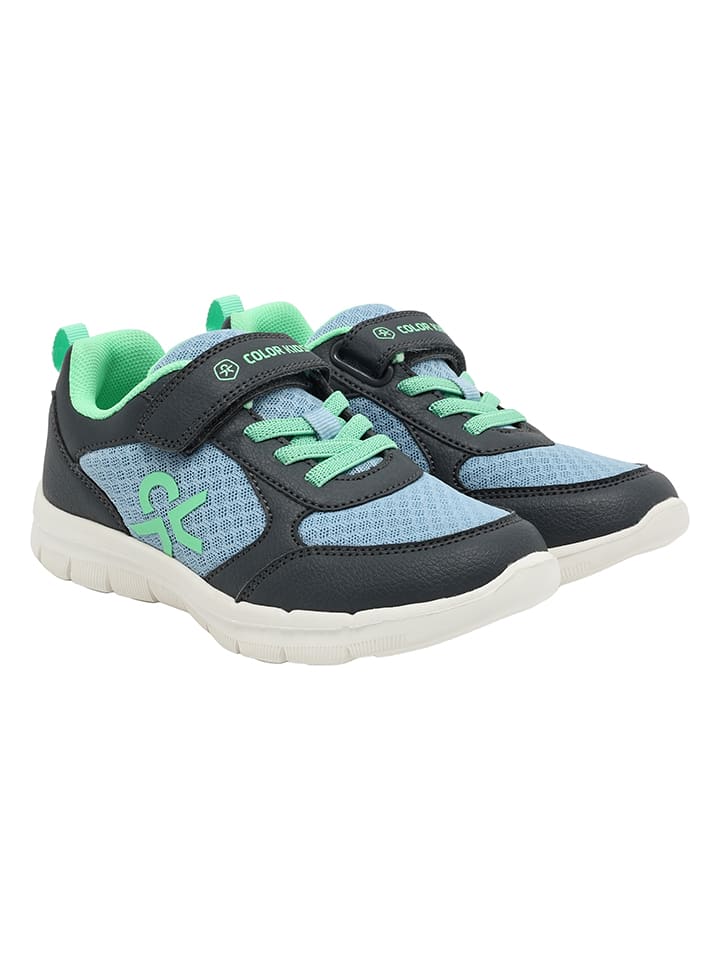 Sneakers lichtblauw/zwart