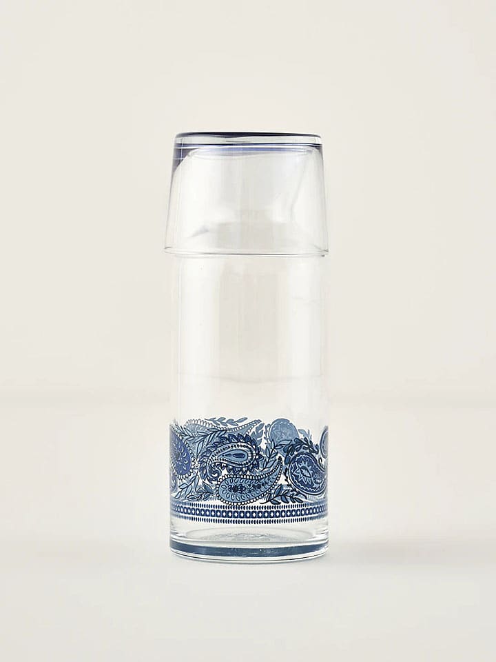 Karaffe ''Paisley'' in Dunkelblau - 700 ml