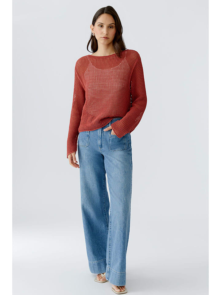 Trui bruinrood