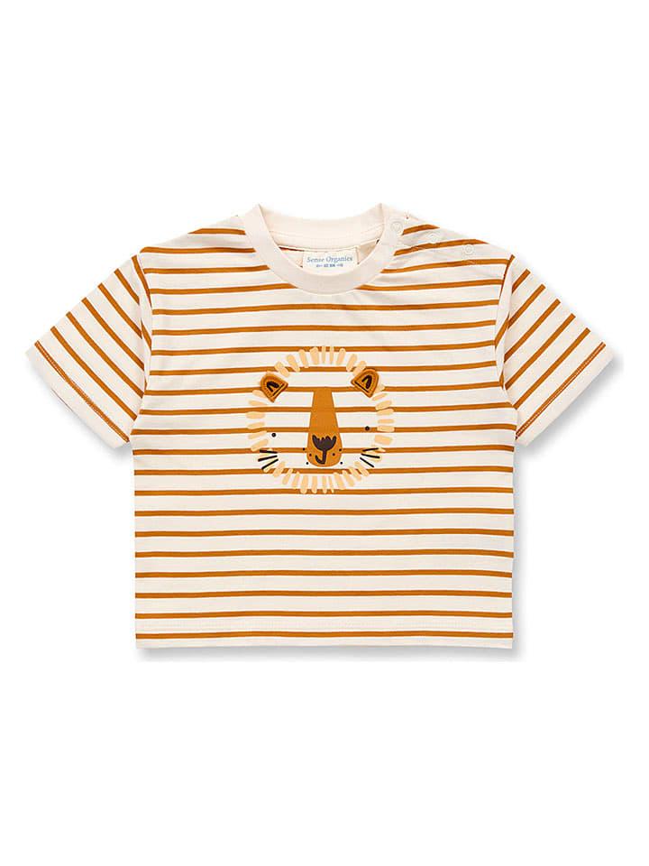 Shirt "Anton" beige/oranje