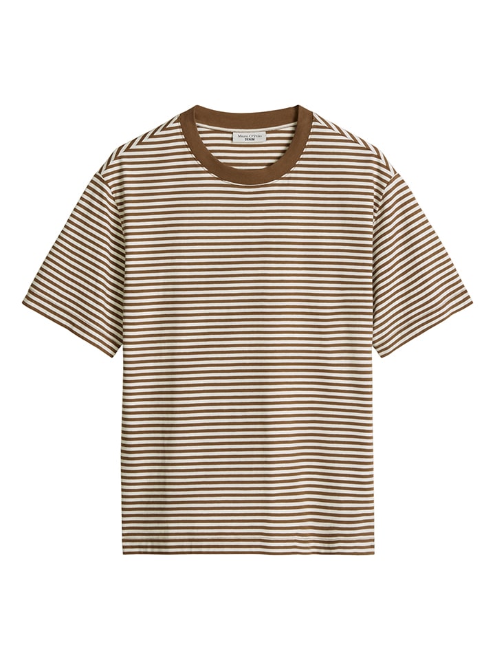 Shirt bruin/wit