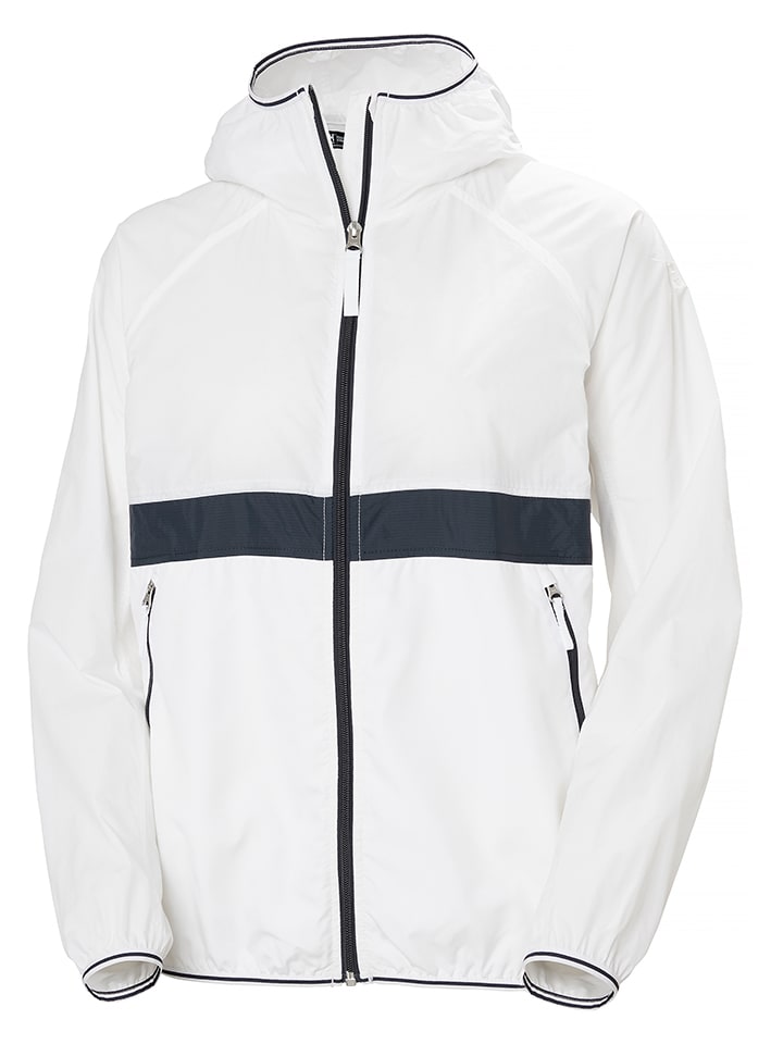 Windbreaker "Koster" in Weiß/ Dunkelblau