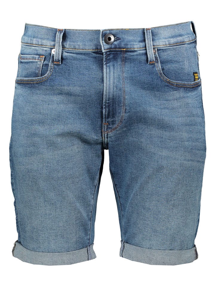 Spijkershort blauw
