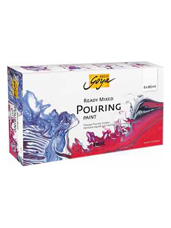 Farby akrylowe (6 szt.) "Ready Mixed Pouring Set" - 9+