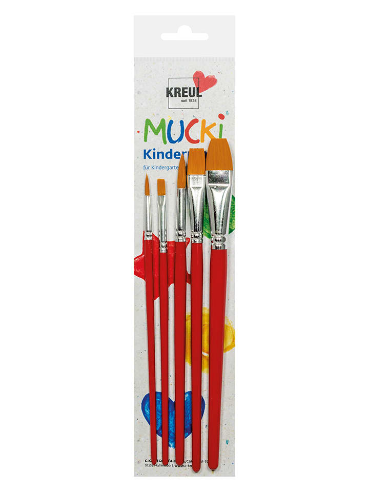 Pędzle dziecięce (5 szt.) - 4+