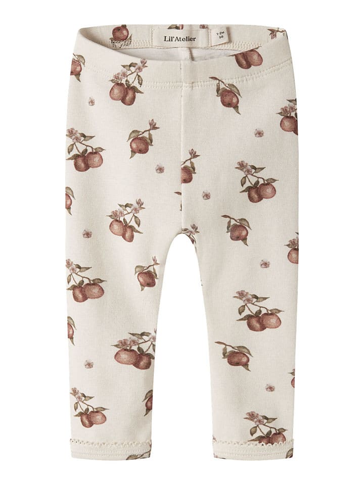 Legginsy "Gayo" w kolorze kremowym