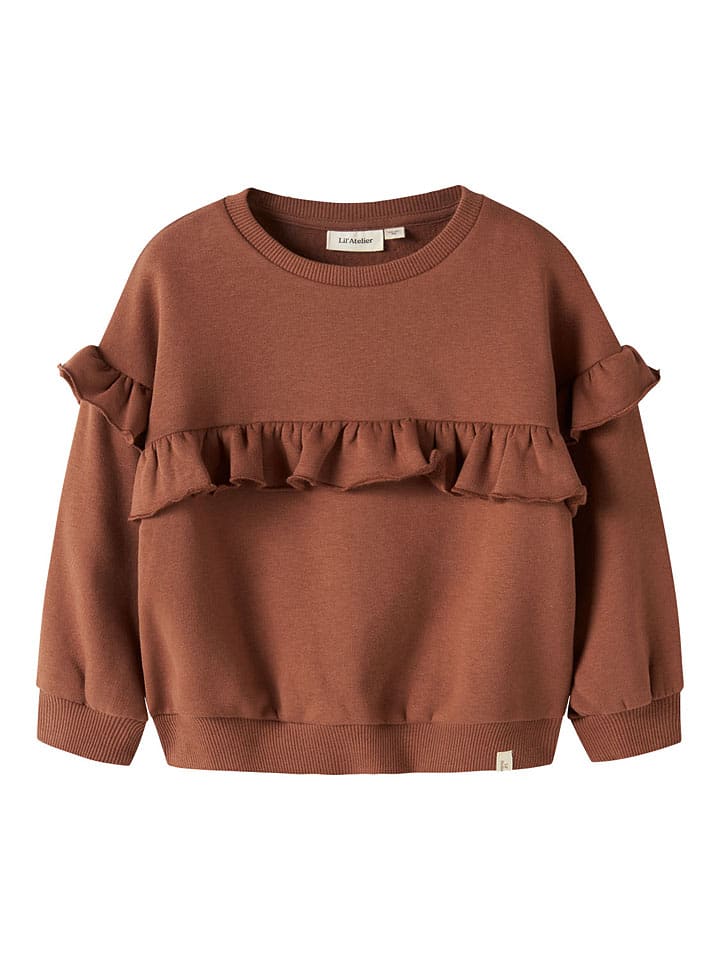 Sweatshirt "London" in Hellbraun
