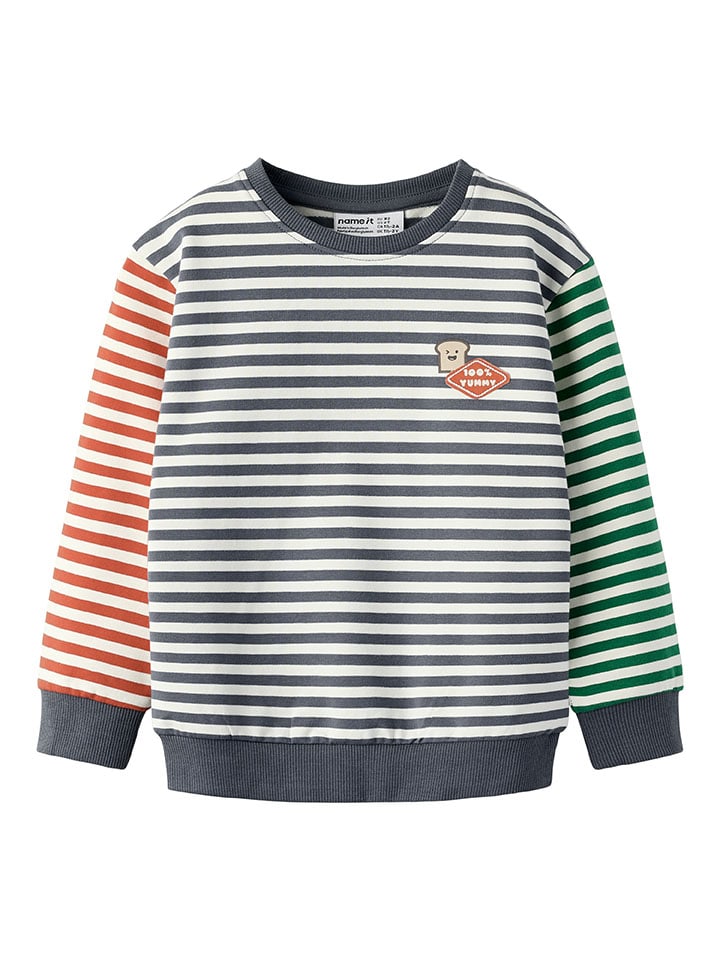 Bluza "Kaster" w kolorze granatowo-zielonym-czerwonym
