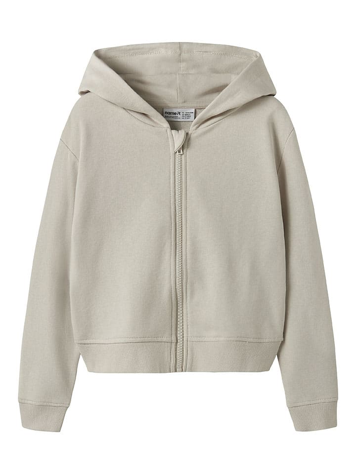 Sweatjacke "Mille" in Beige