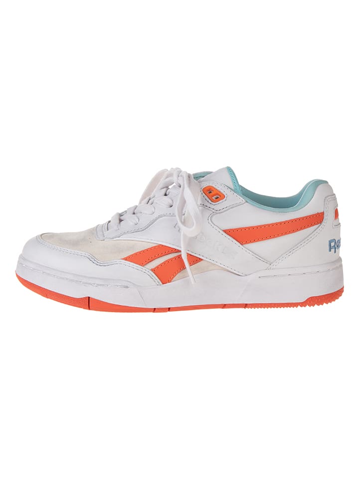 Leren sneakers "BB 4000 II" grijs/oranje