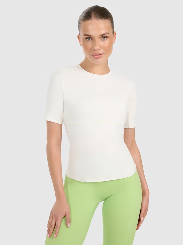 Trainingsshirt in Creme