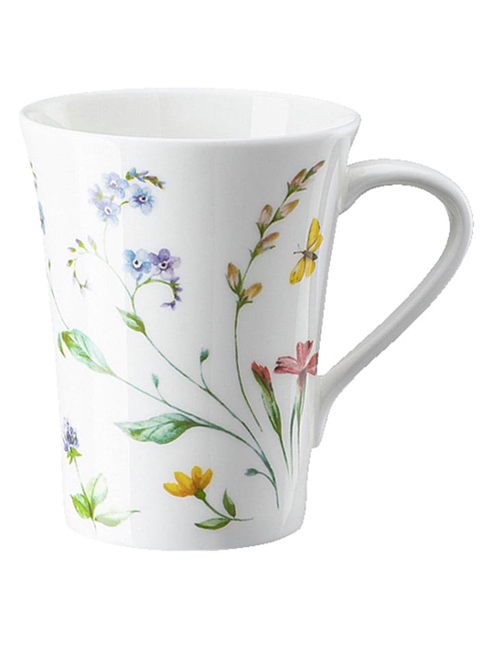 Kubek w kolorze biało-fioletowo-żółtym - 400 ml