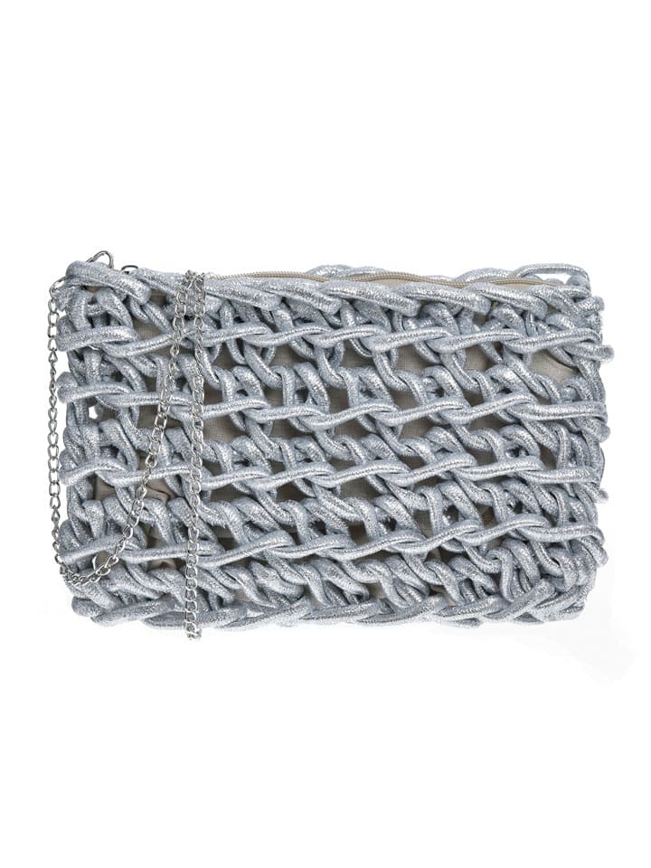 Schoudertas grijs - (B)28 x (H)17 x (D)3 cm