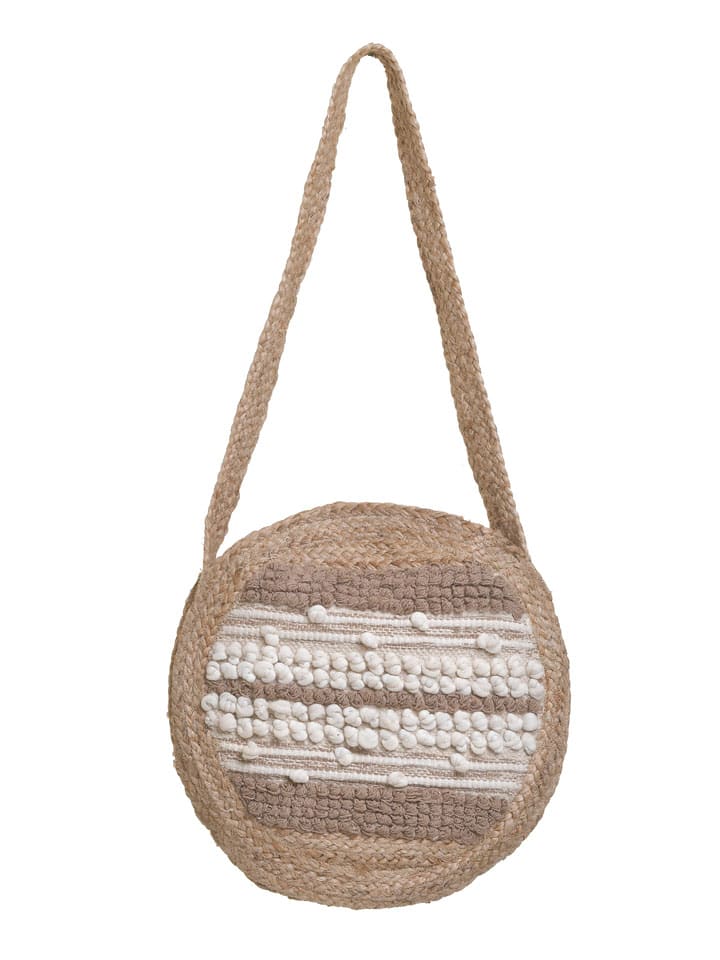 Schoudertas beige - (B)38 x (H)38 x (D)5 cm
