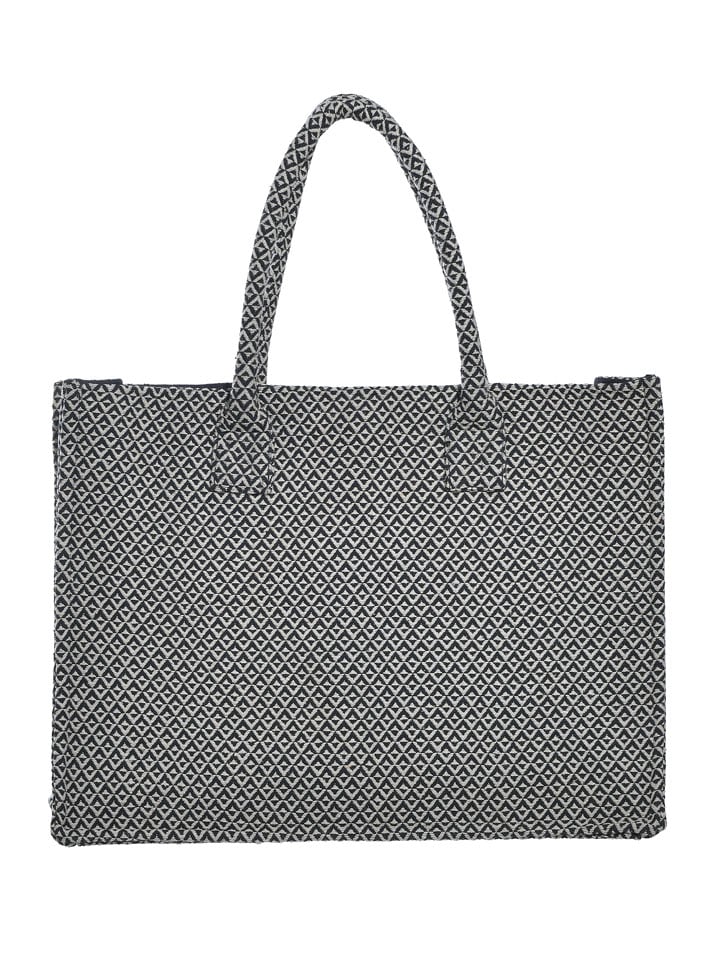 Schultertasche in Schwarz/ Weiß - (B)35 x (H)30 x (T)15 cm