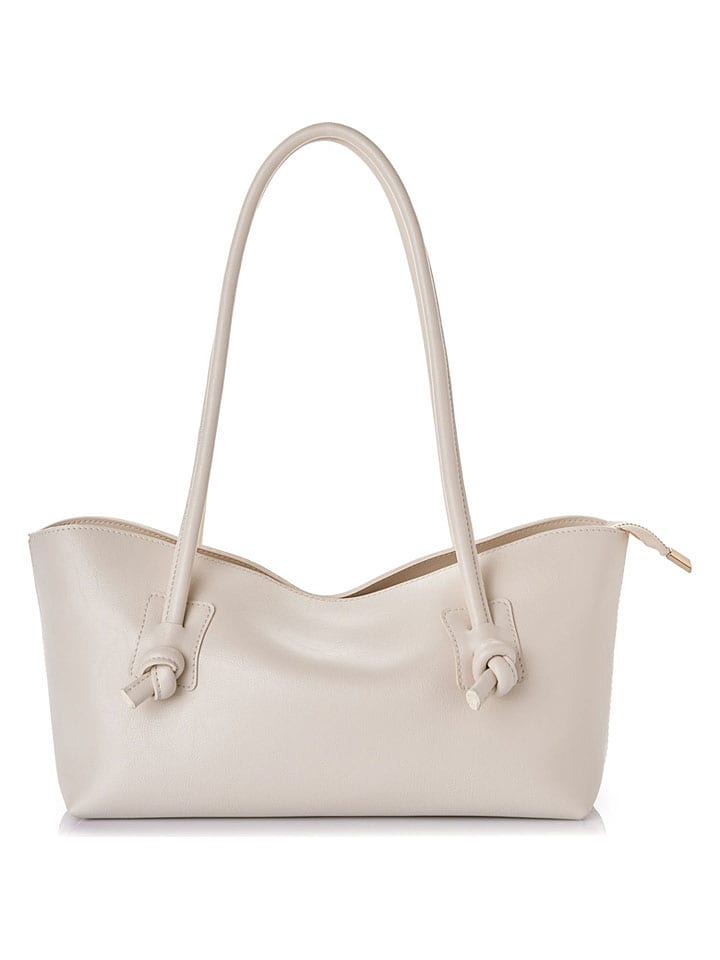 Schoudertas crème - (B)38 x (H)18 x (D)14 cm