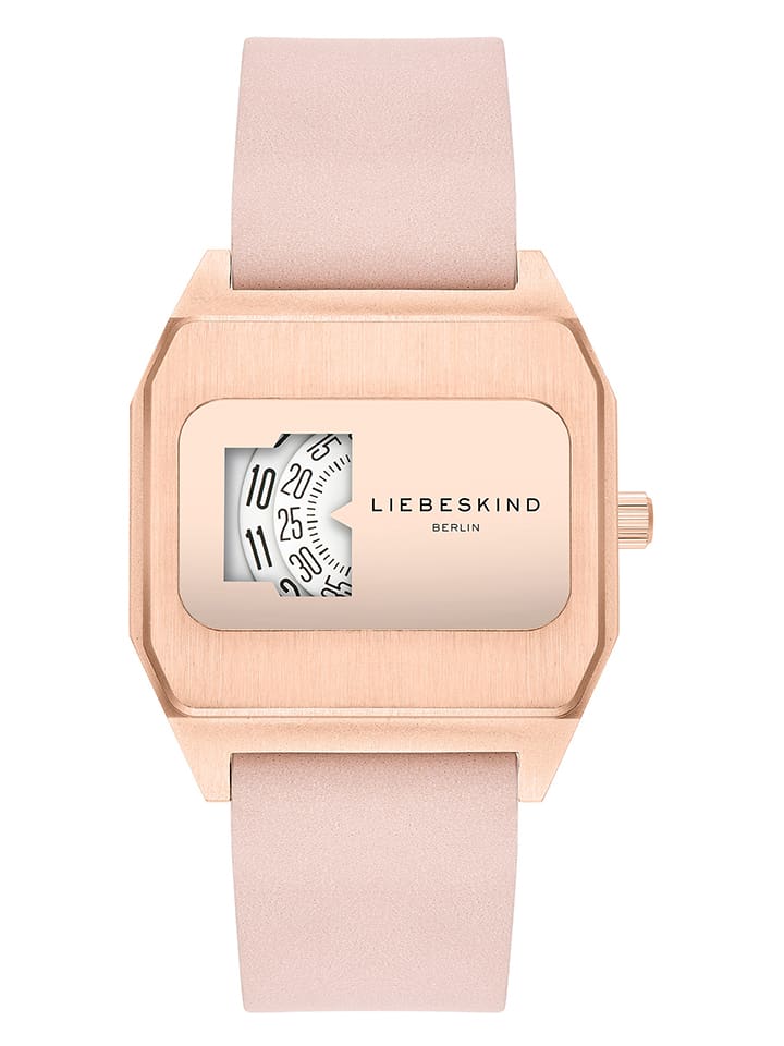 Quarzuhr in Roségold/ Rosa