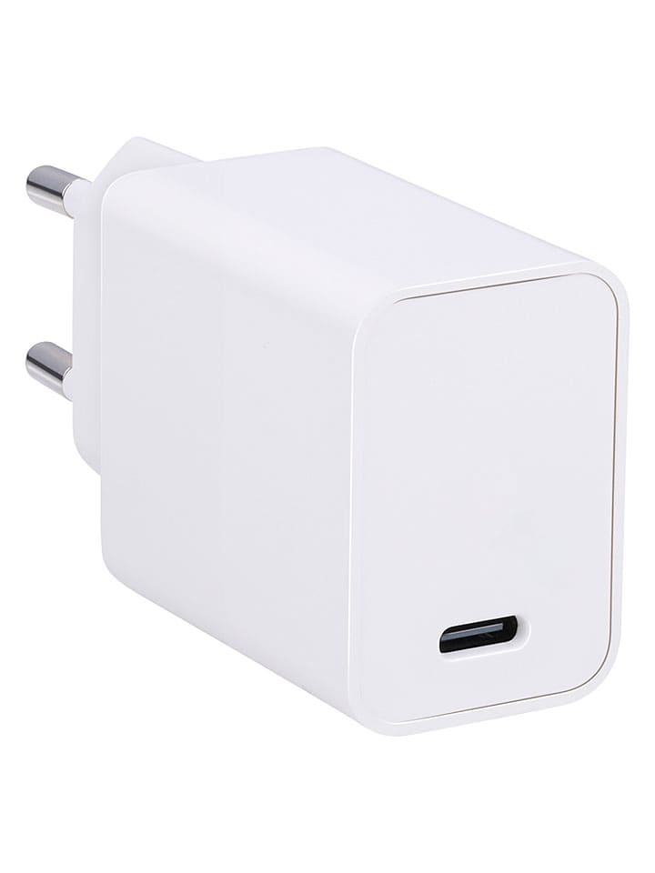 Netzadapter in Weiß - (B)2,2 x (H)4 x (T)7 cm