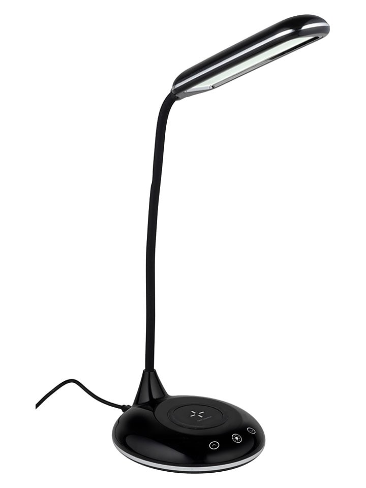 Lampa stołowa LED w kolorze czarnym - 14,2 x 47 x 12,35 cm
