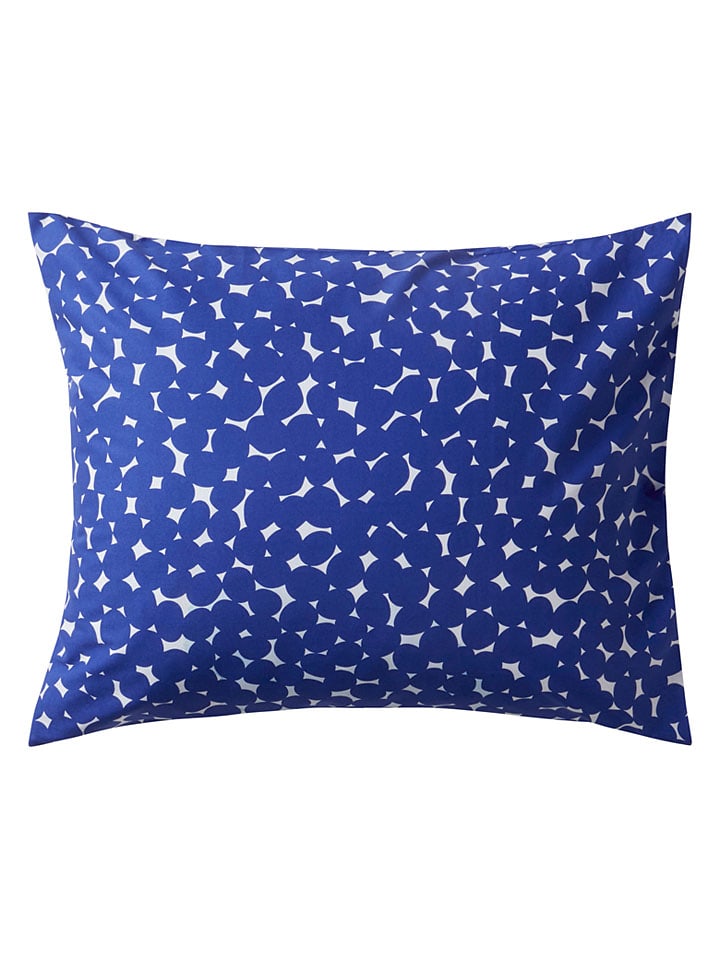 Kissenhülle "Lay" in Blau/ Weiß