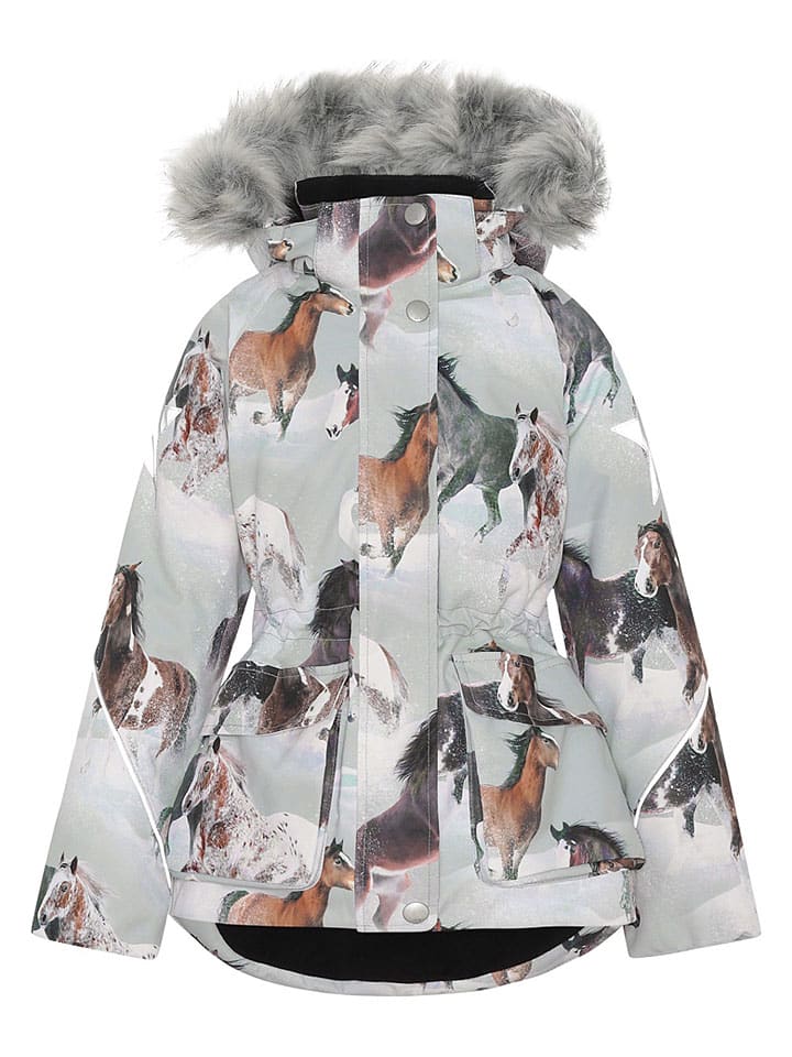 Winterparka in Grau