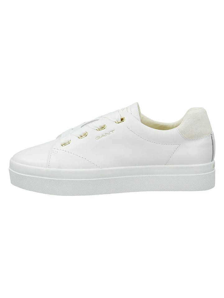 Leder-Sneakers "Avona" in Weiß