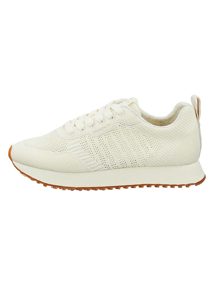 Leren sneakers "Bevinda" crème