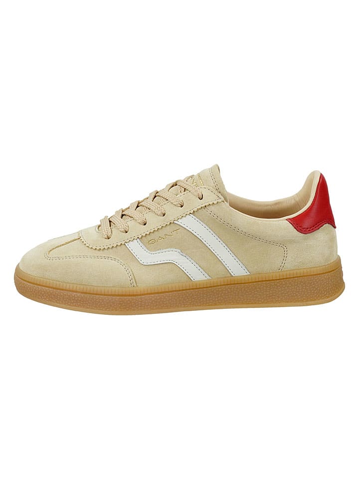 Leren sneakers "Cuzima" beige