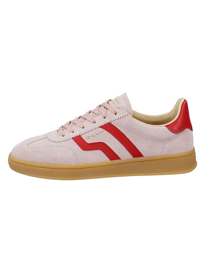 Leren sneakers "Cuzima" lichtroze/rood