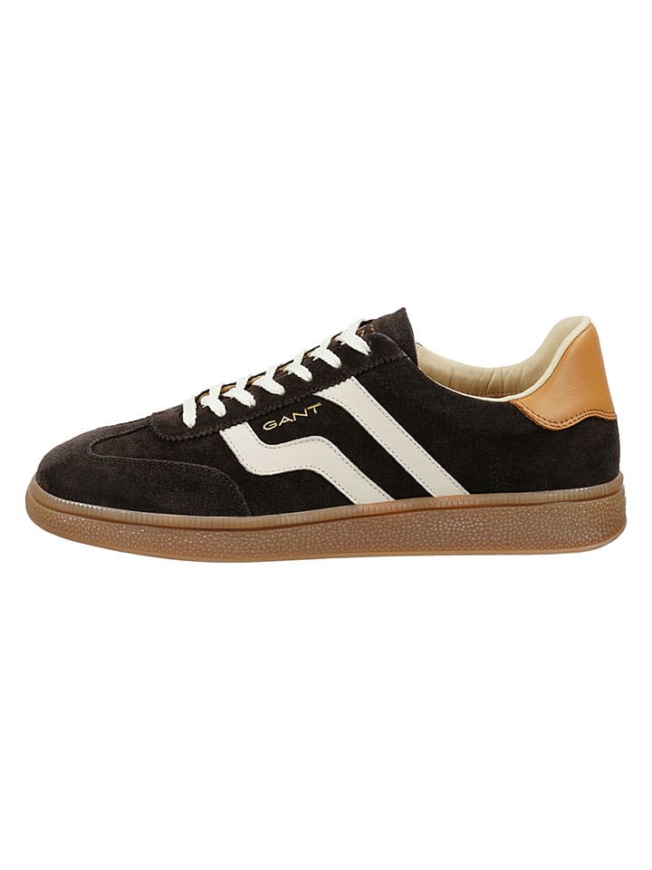 Skórzane sneakersy "Cuzmo" w kolorze brązowym