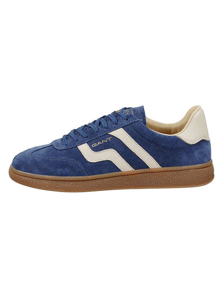 Skórzane sneakersy "Cuzmo" w kolorze niebieskim