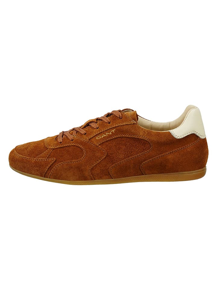 Leder-Sneakers "Sperly" in Hellbraun