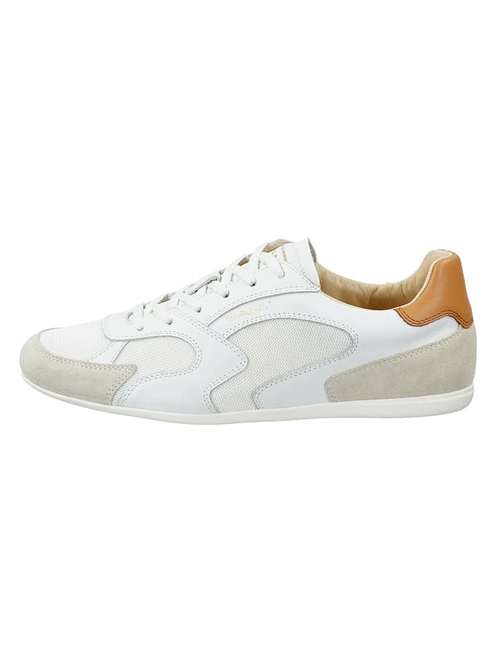 Skórzane sneakersy "Sperly" w kolorze białym