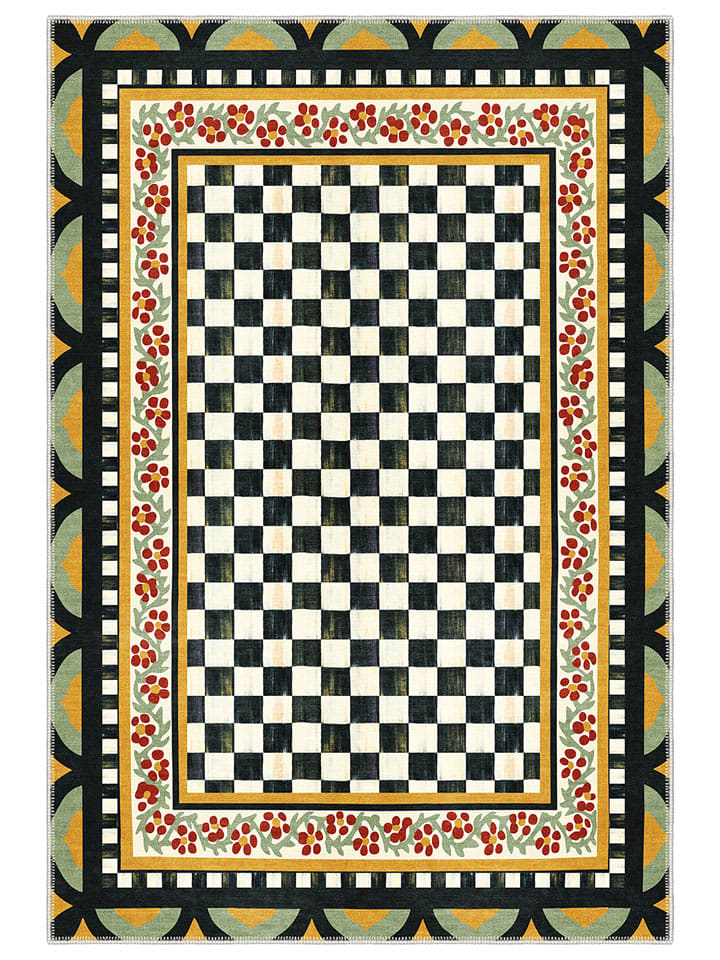 Kurzflor-Teppich ''Zed'' in Bunt