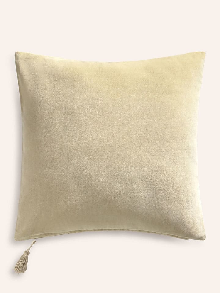 Kissenhülle ''Velour'' in Creme