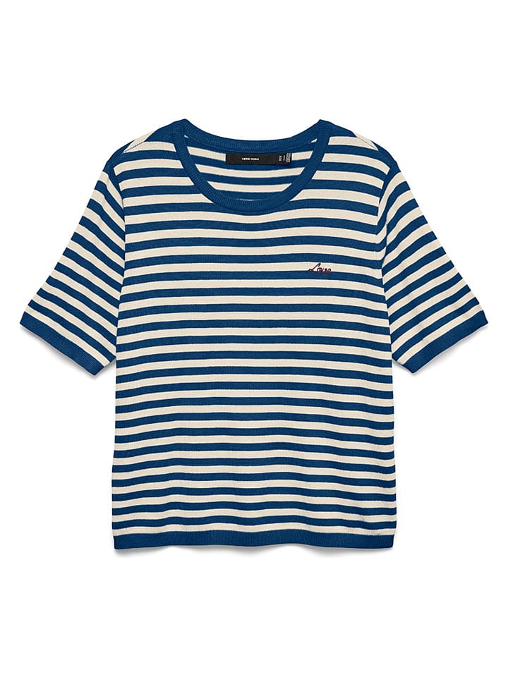 Sweter w kolorze granatowo-białym