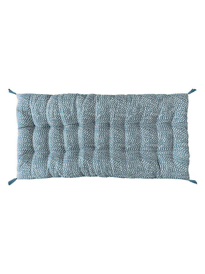 Poduszka futon "Chizo" w kolorze niebieskim - 120 x 60 cm