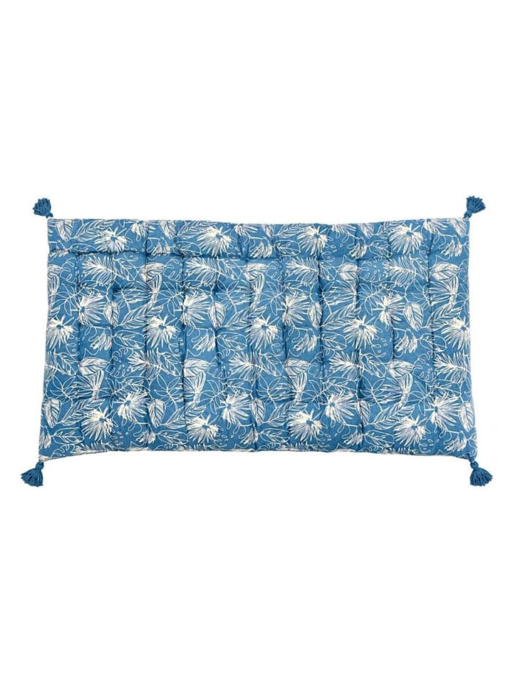 Futon-Kissen "Banga" in Blau - (L)120 x (B)60 cm