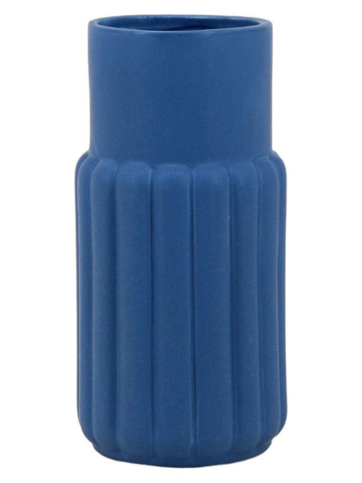 Vaas "Sharon" blauw - (H)20 x Ø 10 cm