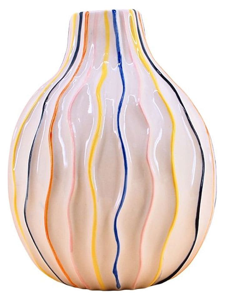 Wazon ze wzorem - wys. 19 x Ø 15 cm