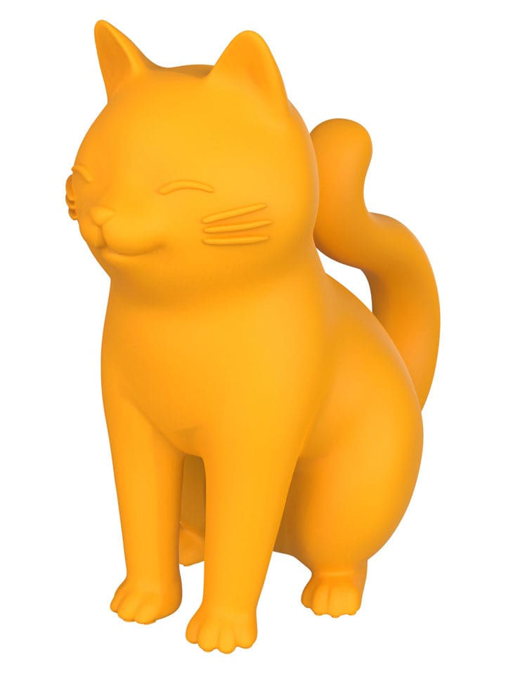 Topfwächter ''Katze'' in Orange - (L)7 cm