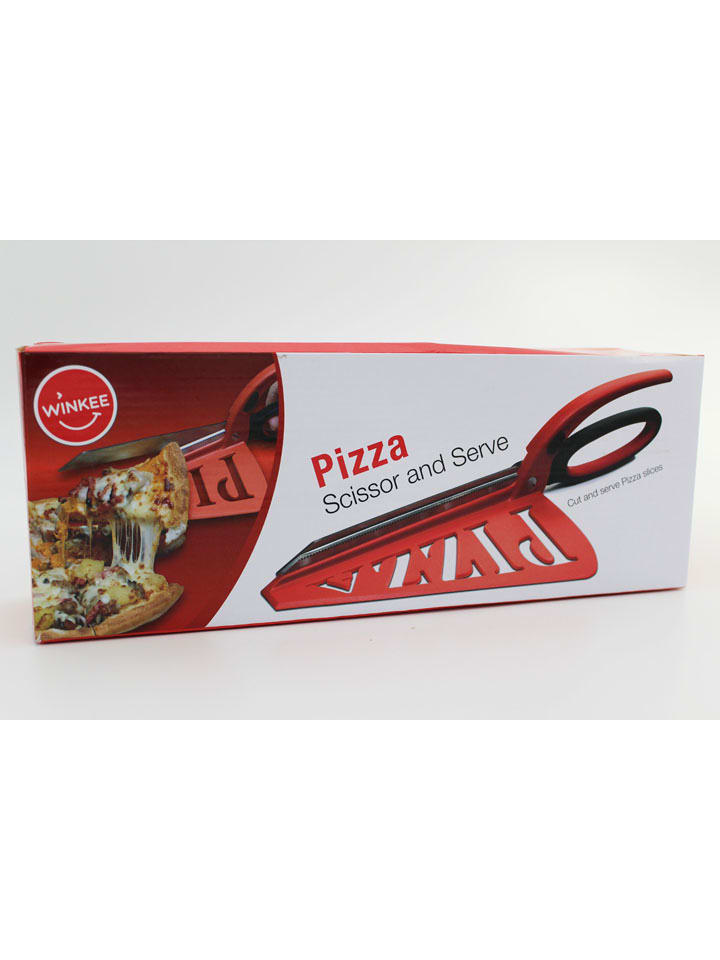 Pizzaschneider-Schere in Rot - (B)33 x (H)8 x (T)13 cm