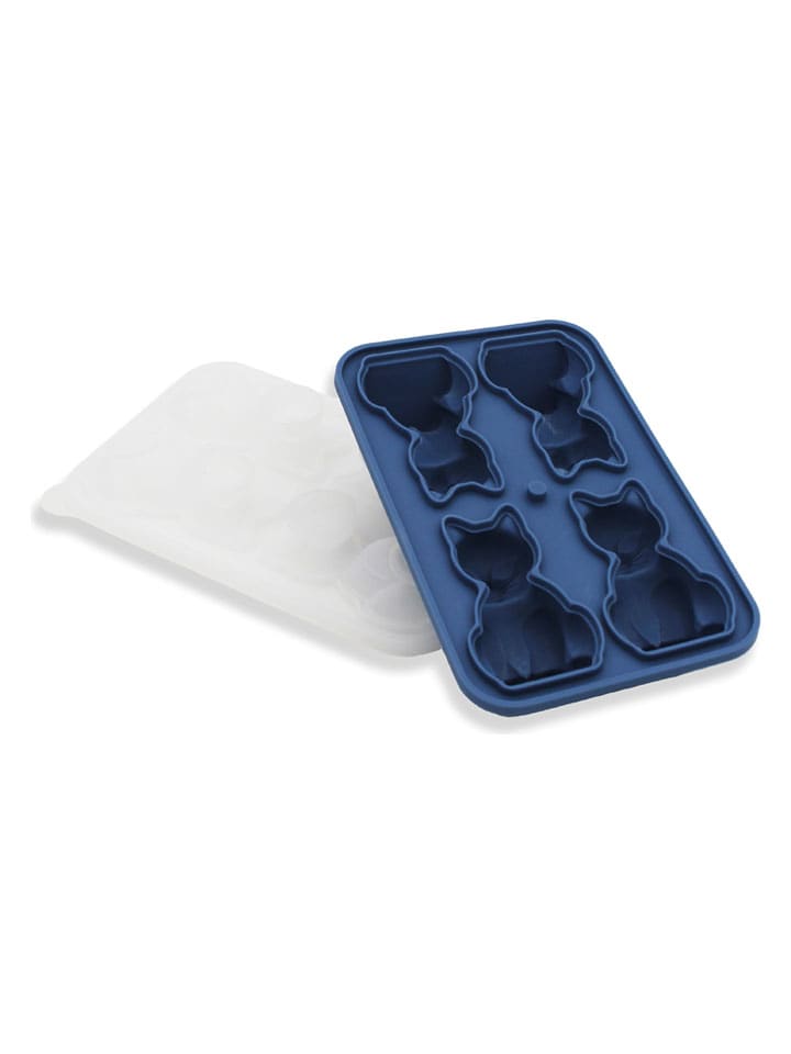 Eiswürfelform ''Kitty'' in Blau - (L)18 x (B)12 cm