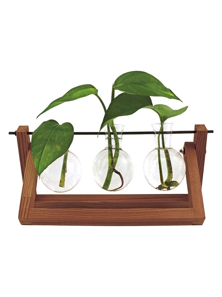 Vase ''Hydro'' in Hellbraun - (B)29 x (H)15 x (T)8 cm