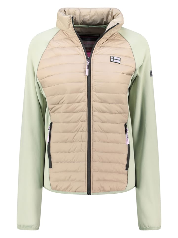 Functionele jas beige/groen