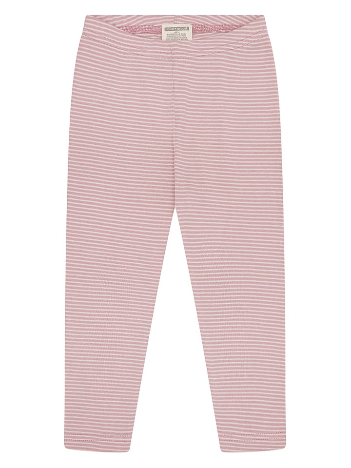 Leggings in Rosa/ Weiß