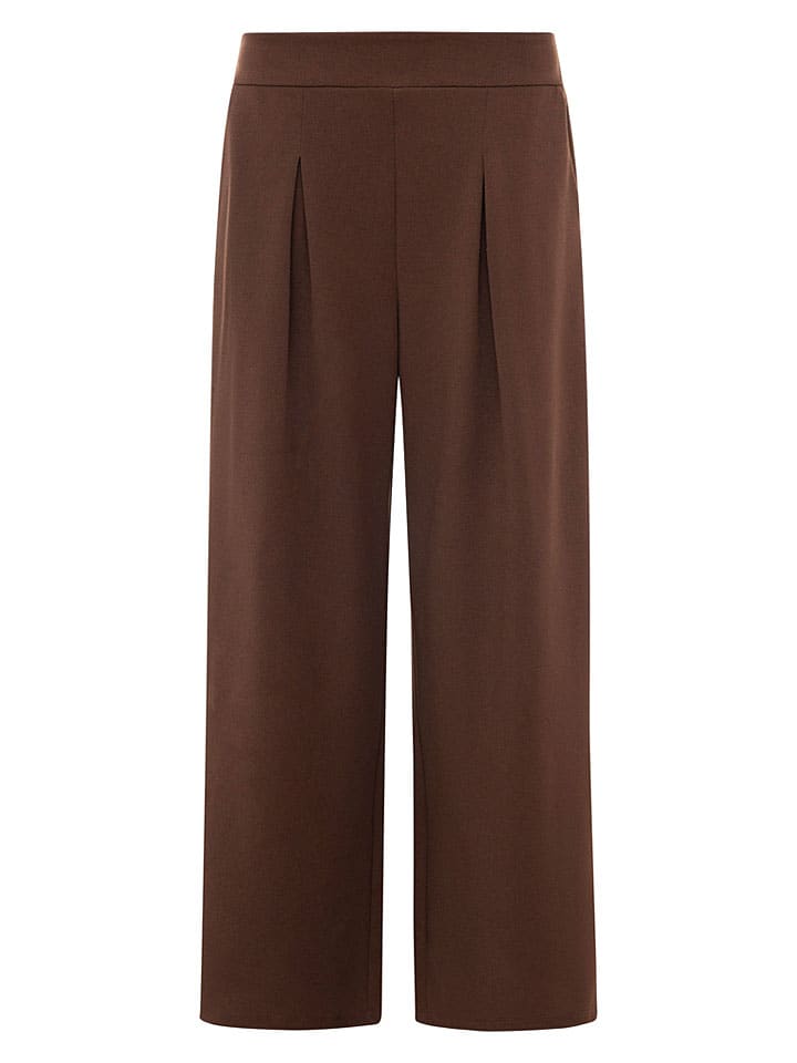 Stoffhose "Bundfalte" in Braun