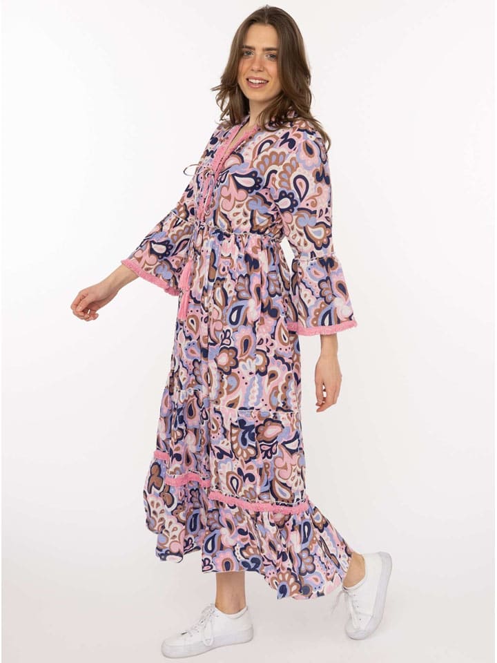 Jurk "Paisley" lichtroze