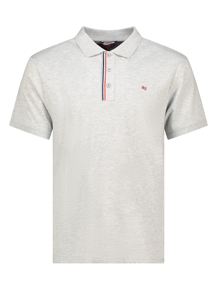 Poloshirt "Krown" in Grau