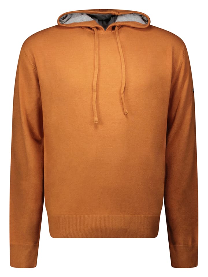 Hoodie "Frest" in Hellbraun